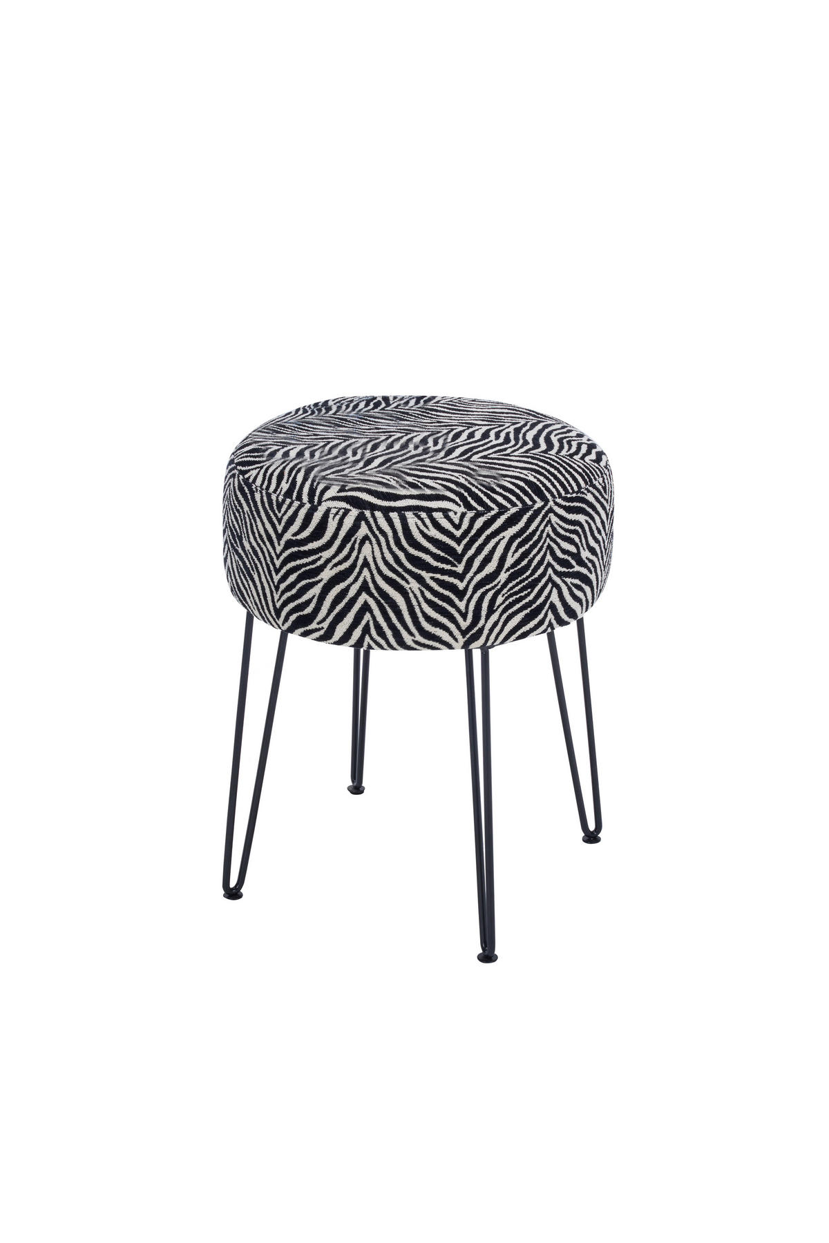 PALL i metall, textil svart, vit  - vit/svart, Klassisk, metall/textil (43/45/43cm) - Xora