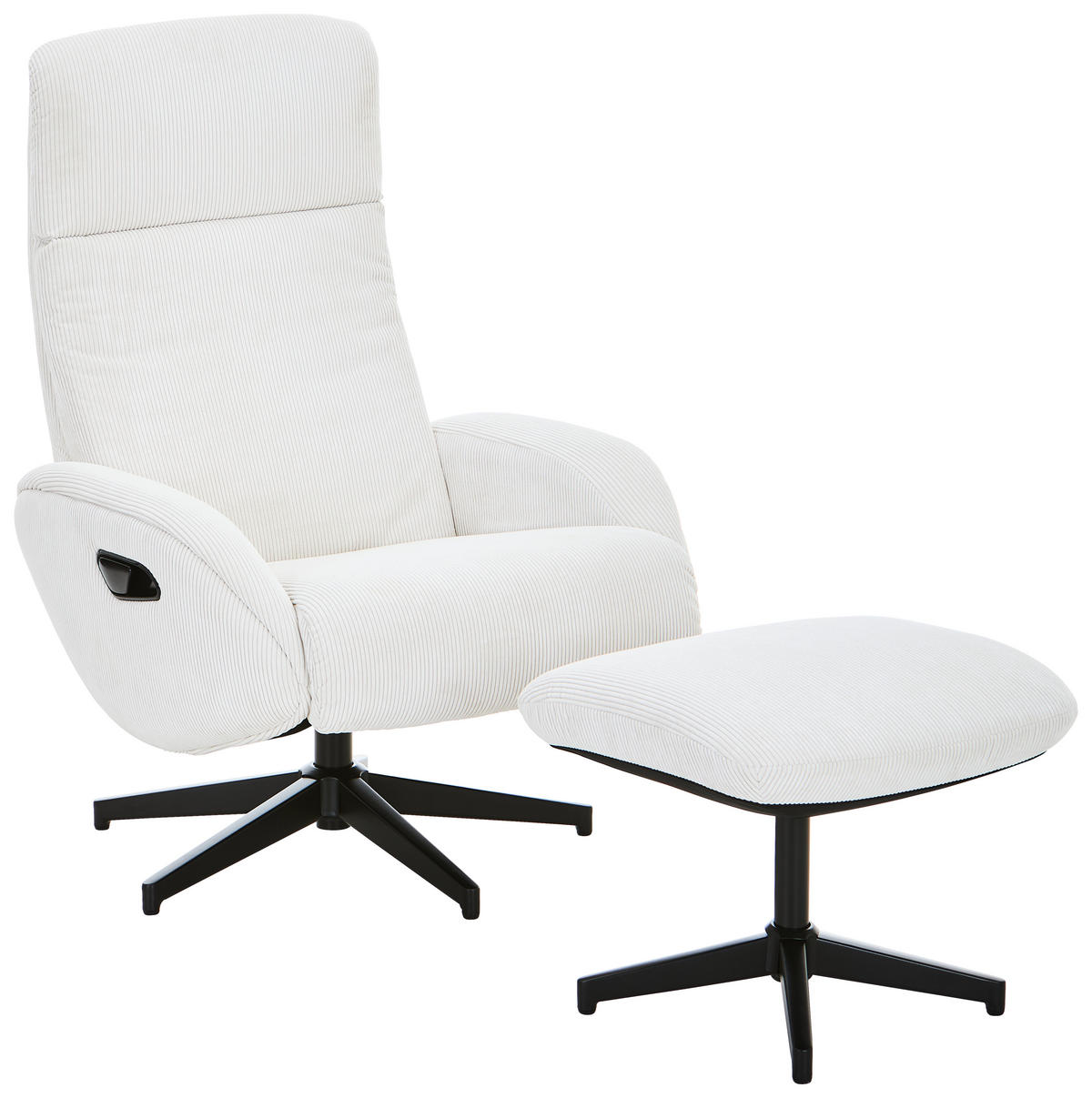 RELAX FOTEL SZETT - bézs/fekete, Design, textil/fém (77/107/75cm) - Xora