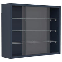 HÄNGEVITRINE in Anthrazit  - Transparent/Anthrazit, Design, Glas/Holzwerkstoff (50/40/12cm) - MID.YOU
