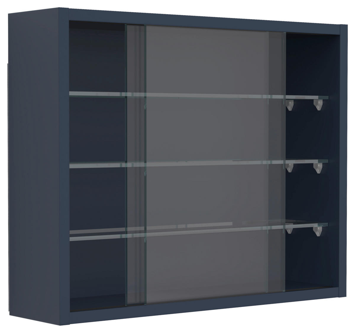 HÄNGEVITRINE in Anthrazit  - Transparent/Anthrazit, Design, Glas/Holzwerkstoff (50/40/12cm) - MID.YOU