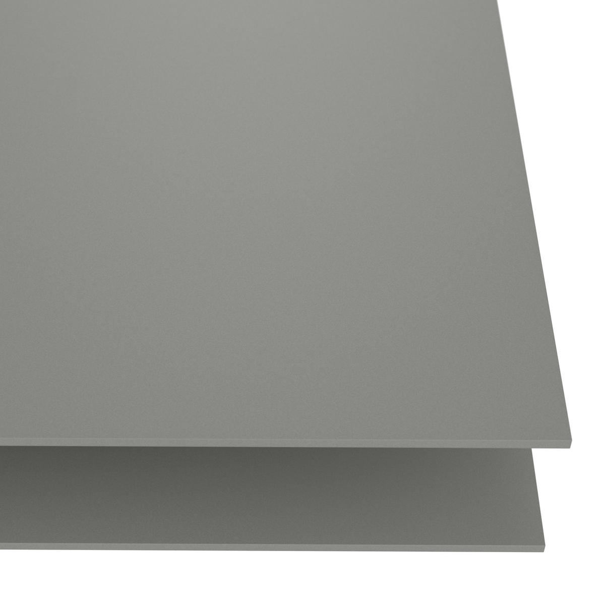 COUCHTISCH Wildeiche furniert, massiv Farbglas 90/90/43 cm quadratisch Grau, Eichefarben  - Eichefarben/Grau, Design, Glas/Holz (90/90/43cm) - Voglauer