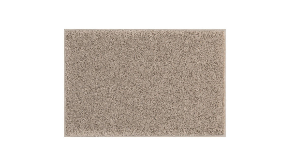 BADEMATTE Beige 60/90 cm  - Beige, Basics, Kunststoff/Textil (60/90cm) - Grund