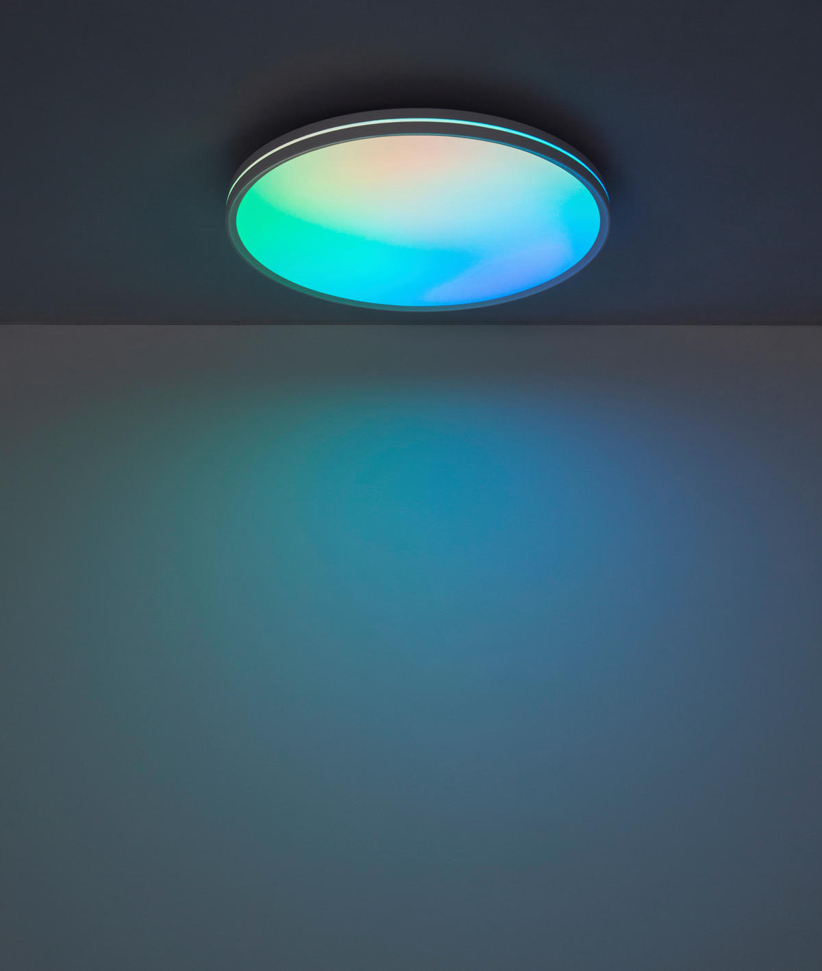 STROPNA LED-SVETILKA  Dwain   2700-6500 K 230 V  - bela, Design, umetna masa (37/7cm) - Globo
