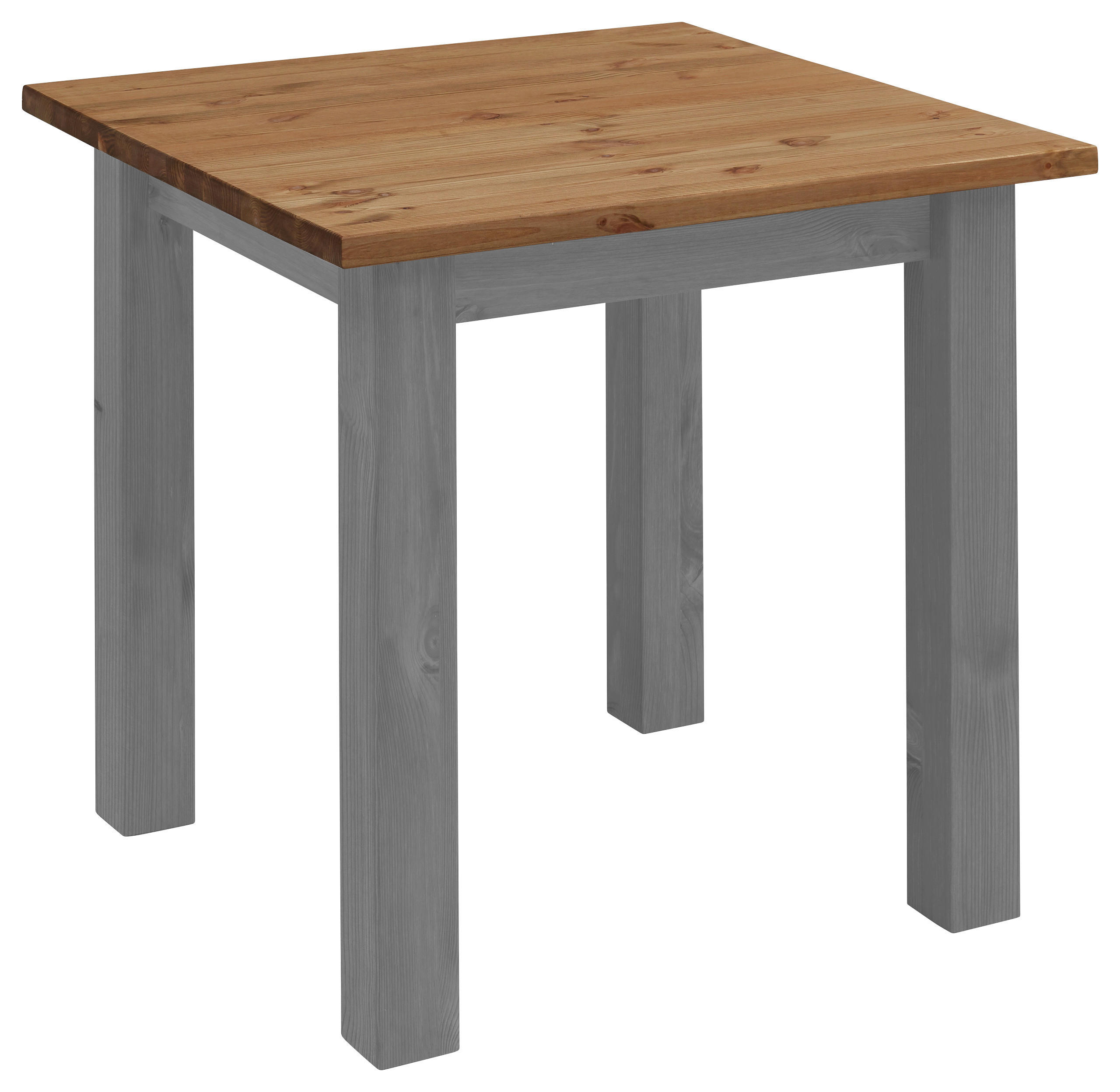 ESSTISCH in Holz 78/78/78 cm  - Laugenfarbig/Grau, ROMANTIK / LANDHAUS, Holz (78/78/78cm) - Boxxx