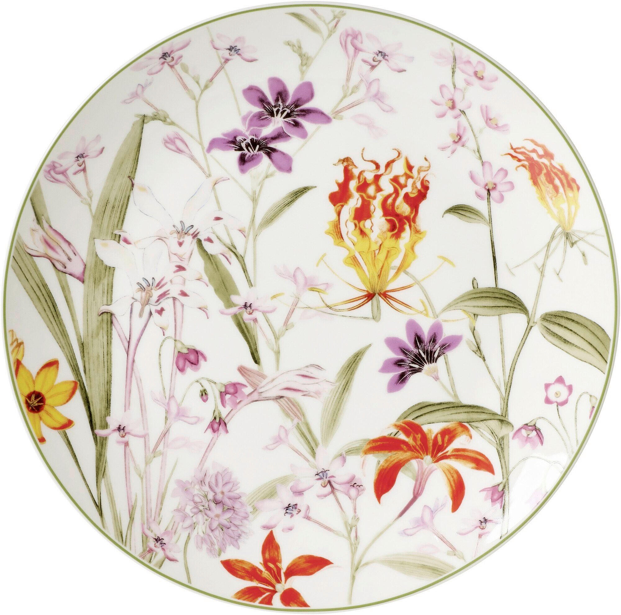 MĚLKÝ TALÍŘ porcelán keramika 27 cm - oranžová/bílá, Trend, keramika (27cm) - Ritzenhoff Breker