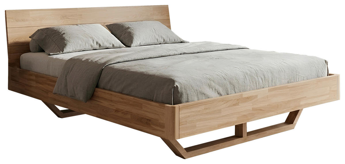 BETT 180/200 cm  in Eichefarben  - Eichefarben, MODERN, Holz (180/200cm) - MID.YOU
