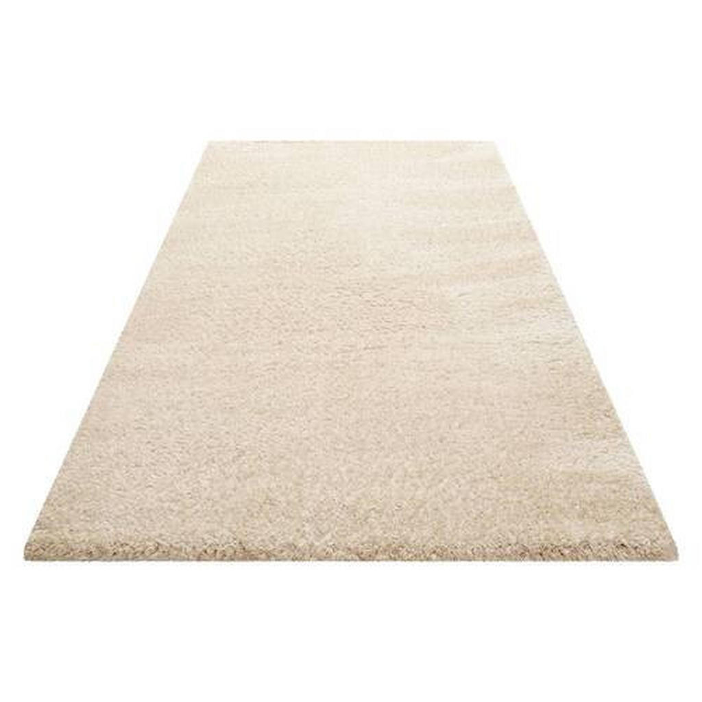 Thumbnail - Novel Hochflorteppich Smilla, Beige, Textil, Uni, quadratisch, 200x200 cm, Textiles Vertrauen - Oeko-Tex®, für Fußbodenh...