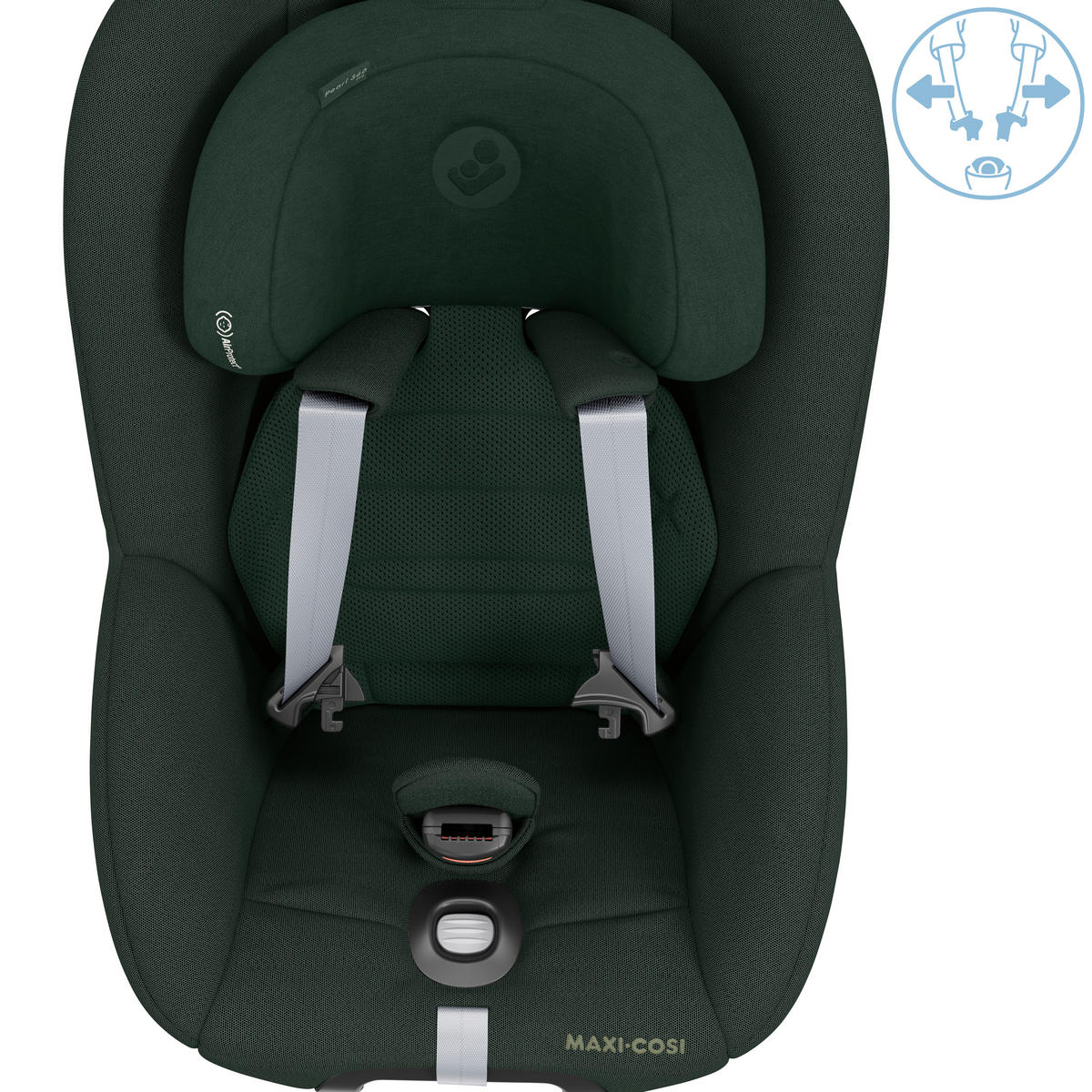 KINDERAUTOSITZ Pearl 360 Pro  - Dunkelgrün, Basics, Kunststoff/Textil (43,2/49,6/71,4cm) - Maxi-Cosi