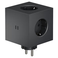 STECKDOSENWÜRFEL - Schwarz, Basics, Kunststoff (7,6/7,6/11,3cm) - AVOLT
