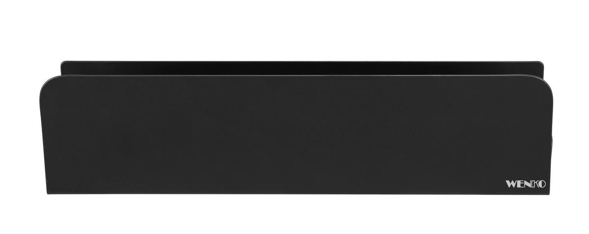 DUSCHABLAGE - Schwarz, MODERN, Metall (30/8/8,5cm) - Wenko
