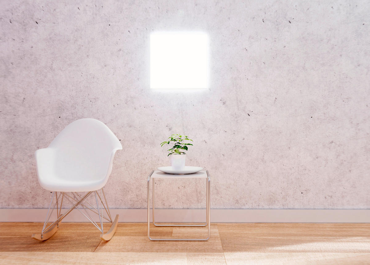 LED Decken-/Wandpanel 30x30 cm  - Weiß, Basics, Kunststoff (30/5,9/30cm) - Tint