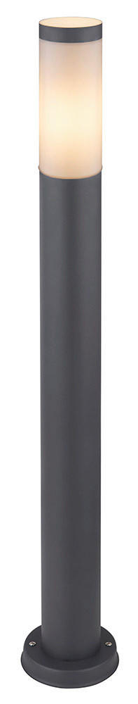 AUSSENLEUCHTE 12.7/80 cm  - Anthrazit/Opal, Basics, Kunststoff/Metall (12.7/80cm) - Globo