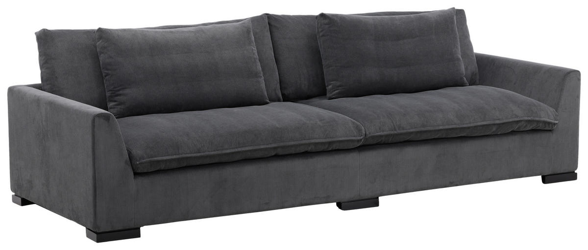 3-SITS SOFFA i mörkgrå  - mörkgrå, Design, trä/textil (270/82/105cm) - Livetastic