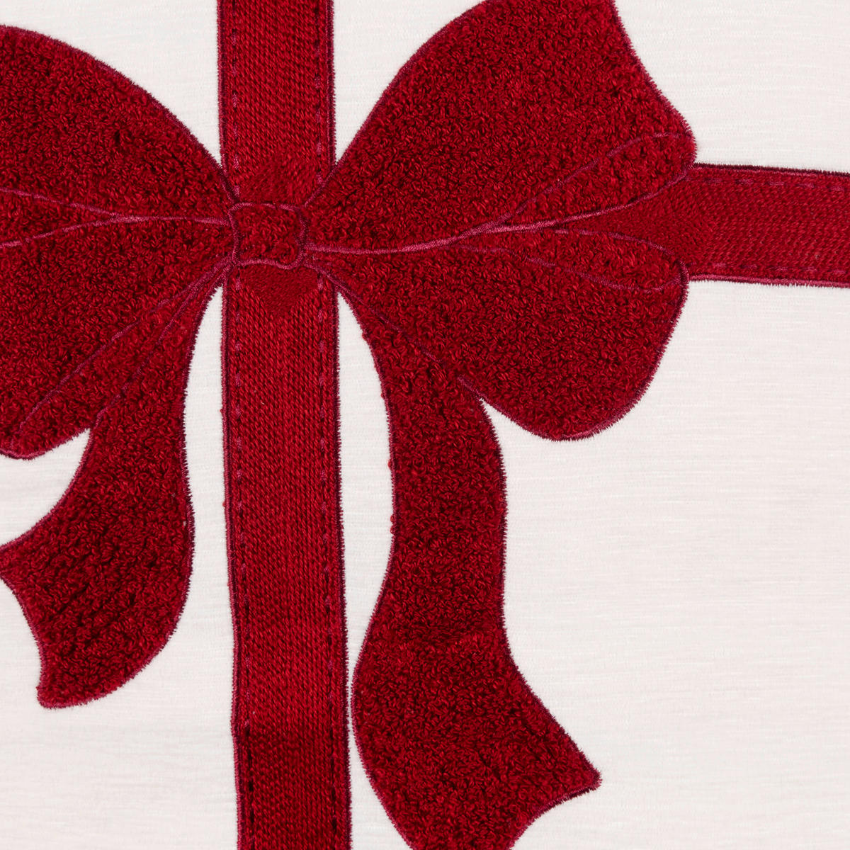 DEKORAČNÝ VANKÚŠ 45/45 cm - biela s vysokým leskom/tmavočervená, Konventionell, textil (45/45cm) - X-Mas