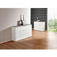 SIDEBOARD Grau, Weiß Hochglanz  - Weiß Hochglanz/Weiß, Design, Holzwerkstoff/Metall (159,6/93,50/45cm) - Carryhome