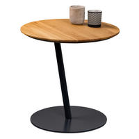 BEISTELLTISCH 50/50/49 cm Wildeiche massiv Anthrazit, Wildeiche  - Wildeiche/Anthrazit, Design, Holz/Metall (50/50/49cm) - Xora