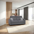 SCHLAFSOFA Mikrofaser Dunkelgrau - Dunkelgrau/Hellgrau, KONVENTIONELL, Kunststoff/Textil (186/101/101cm) - Carryhome