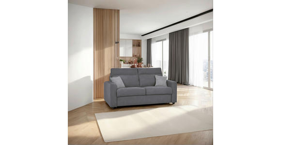 SCHLAFSOFA Mikrofaser Dunkelgrau - Dunkelgrau/Hellgrau, KONVENTIONELL, Kunststoff/Textil (186/101/101cm) - Carryhome