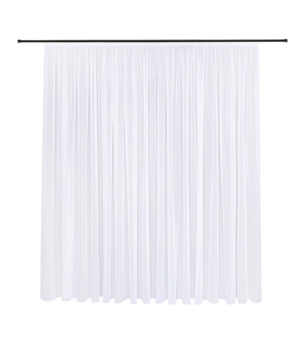 FERTIGSTORE  transparent  450/245 cm   - Weiß, Basics, Textil (450/245cm)