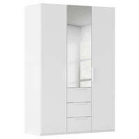 DREHTÜRENSCHRANK 151/223/61 cm,  in Weiß, 3-türig  - Weiß, Basics, Glas/Holzwerkstoff (151/223/61cm) - Novel