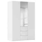 DREHTÜRENSCHRANK 151/223/61 cm,  in Weiß, 3-türig  - Weiß, Basics, Glas/Holzwerkstoff (151/223/61cm) - Novel