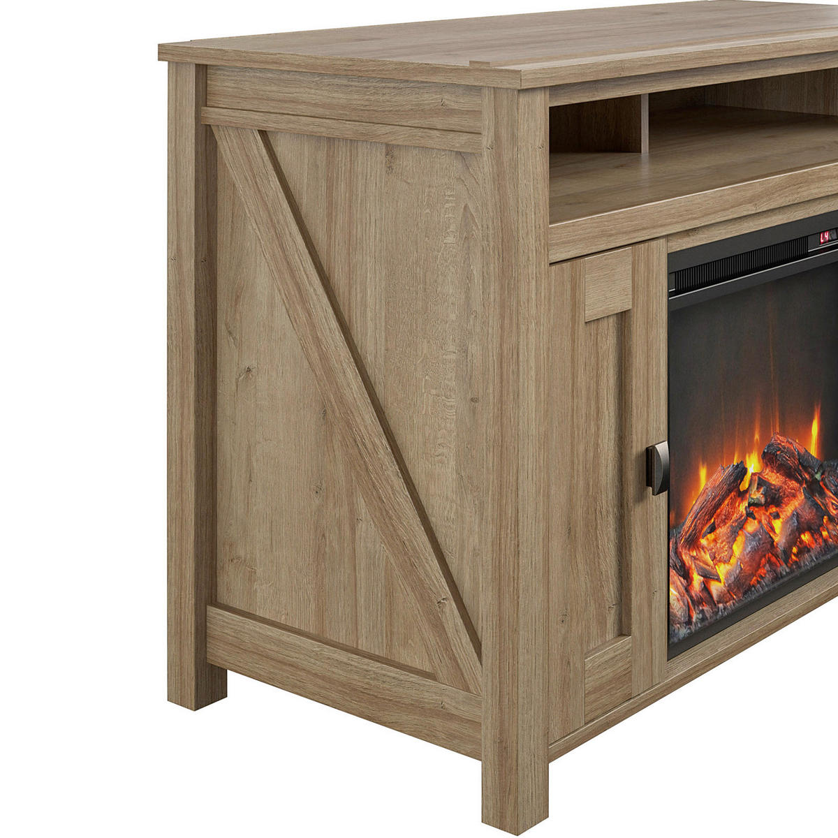 LOWBOARD Farmington  in 121/75/40 cm  - Eichefarben/Schwarz, Design, Holzwerkstoff/Metall (121/75/40cm) - MID.YOU