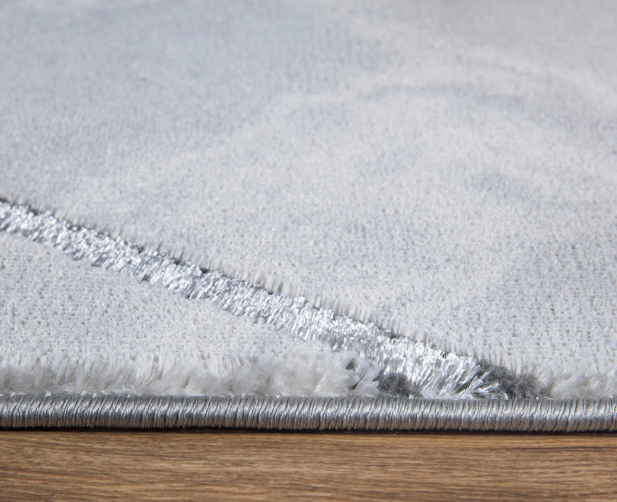 WEBTEPPICH 80/150 cm 38814 Silberfarben, Dunkelgrau  - Dunkelgrau/Silberfarben, LIFESTYLE, Textil (80/150cm) - Novel