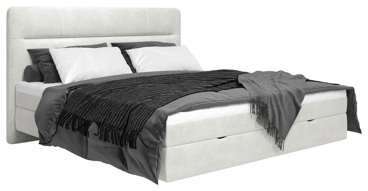 BOXBETT 140/200 cm  in Creme  - Creme, Modern, Holz/Holzwerkstoff (140/200cm) - MID.YOU