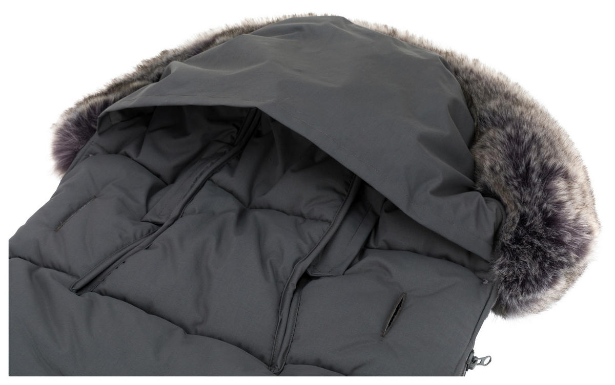 FUSSSACK TRENDY L  - Grau, Basics, Kunststoff (50/100cm) - Jimmylee