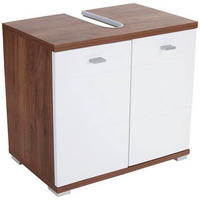 WASCHBECKENUNTERSCHRANK 70/60/32 cm  - Eichefarben/Alufarben, KONVENTIONELL, Holzwerkstoff/Kunststoff (70/60/32cm) - MID.YOU