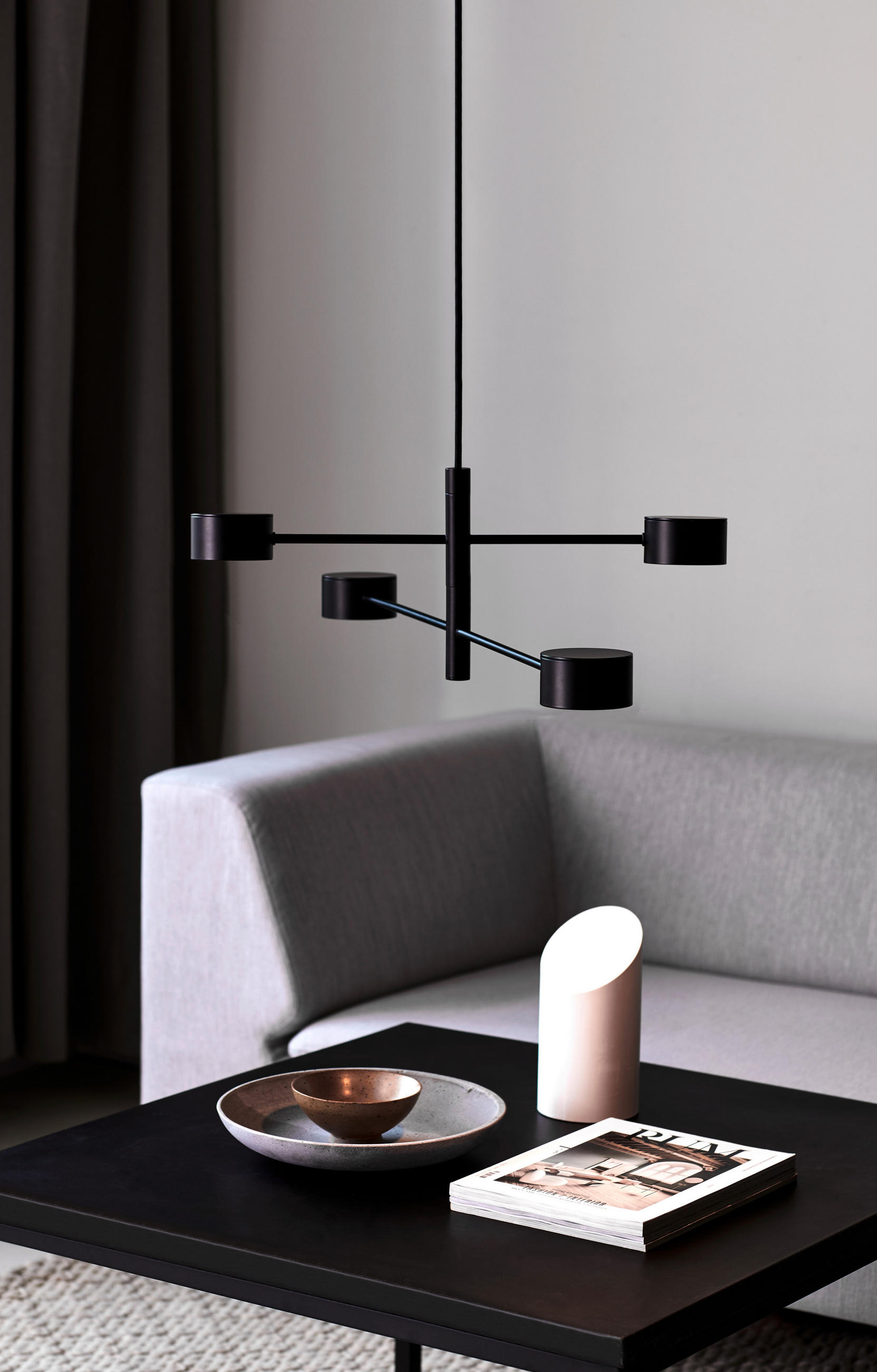 HÄNGELEUCHTE 89,6/8,5 cm  - Schwarz, Design, Metall (89,6/8,5cm) - Nordlux