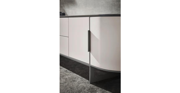 LOWBOARD 220/65/45 cm - Anthrazit/Beige, Design, Holzwerkstoff/Metall (220/65/45cm) - Ambiente