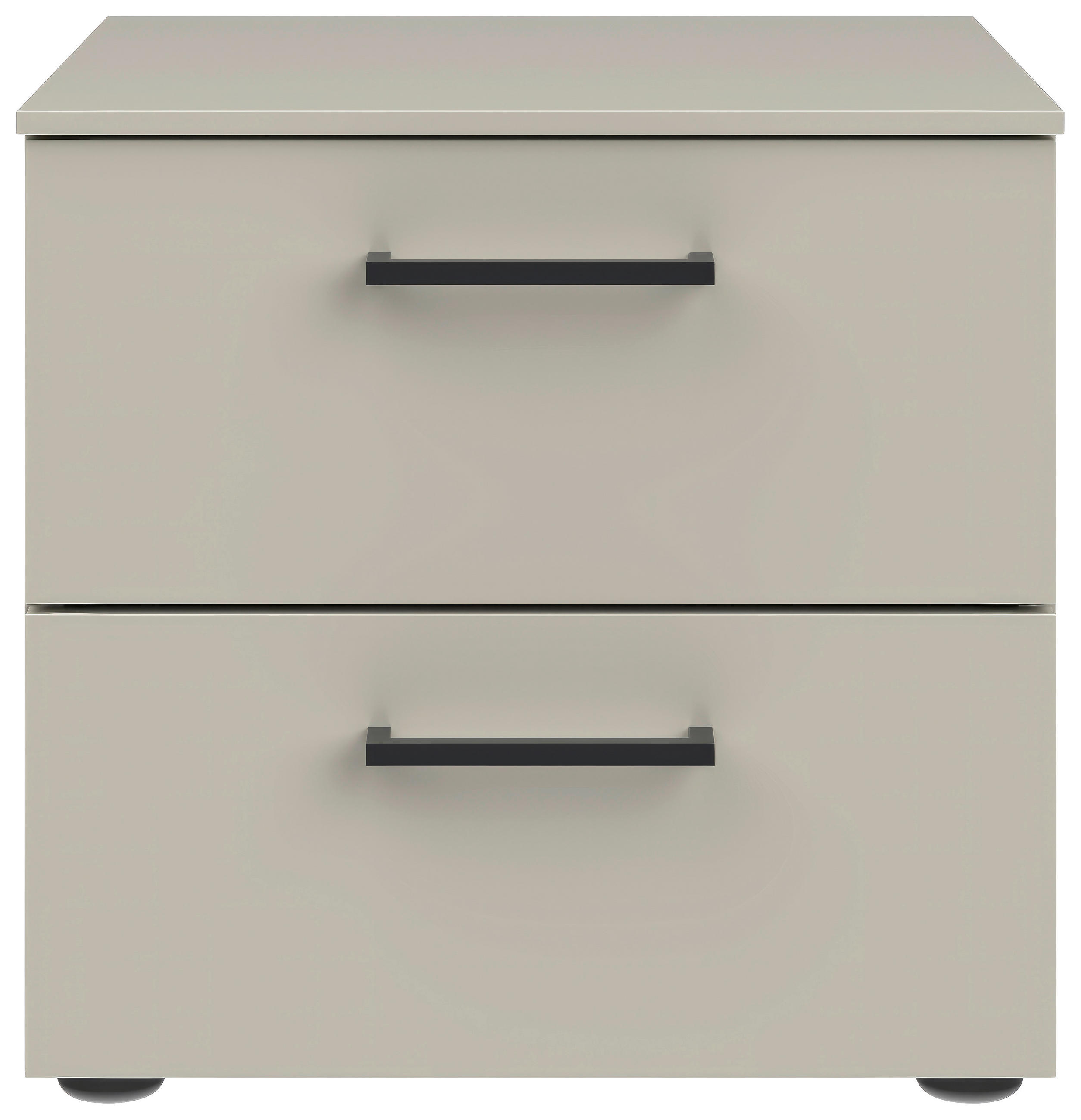 NACHTSCHRANK 42/41/41 cm  - Hellgrau/Schwarz, Design, Holzwerkstoff/Kunststoff (42/41/41cm) - Novel