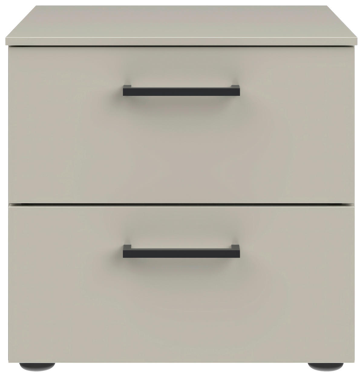 NACHTSCHRANK 42/41/41 cm  - Hellgrau/Schwarz, Design, Holzwerkstoff/Kunststoff (42/41/41cm) - Novel