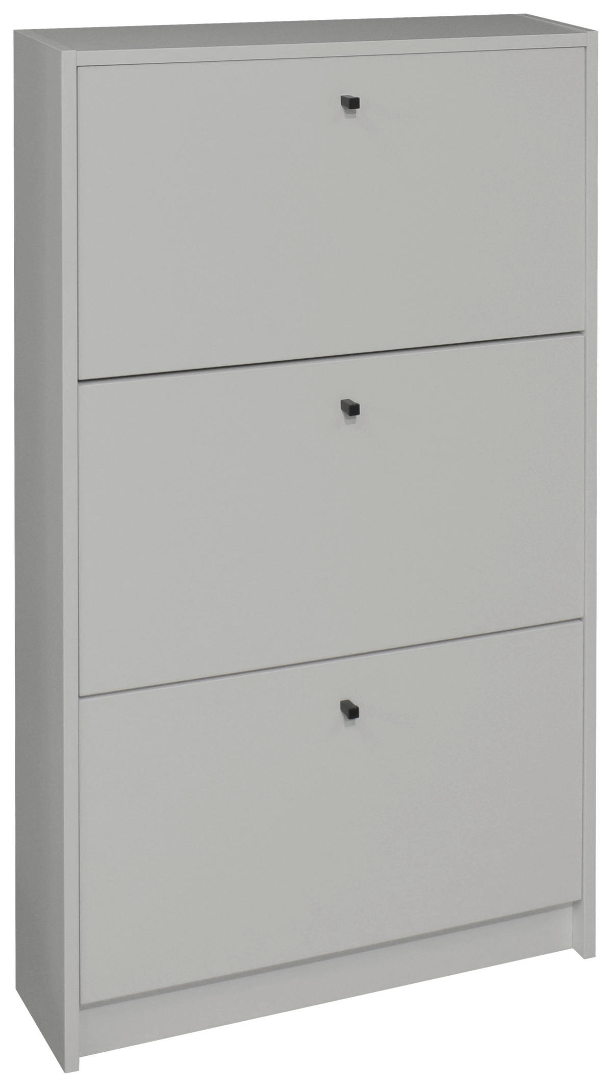 SCHUHKIPPER Flap  in 60/104/16 cm  - Schwarz/Grau, Design, Holzwerkstoff/Metall (60/104/16cm) - Xora