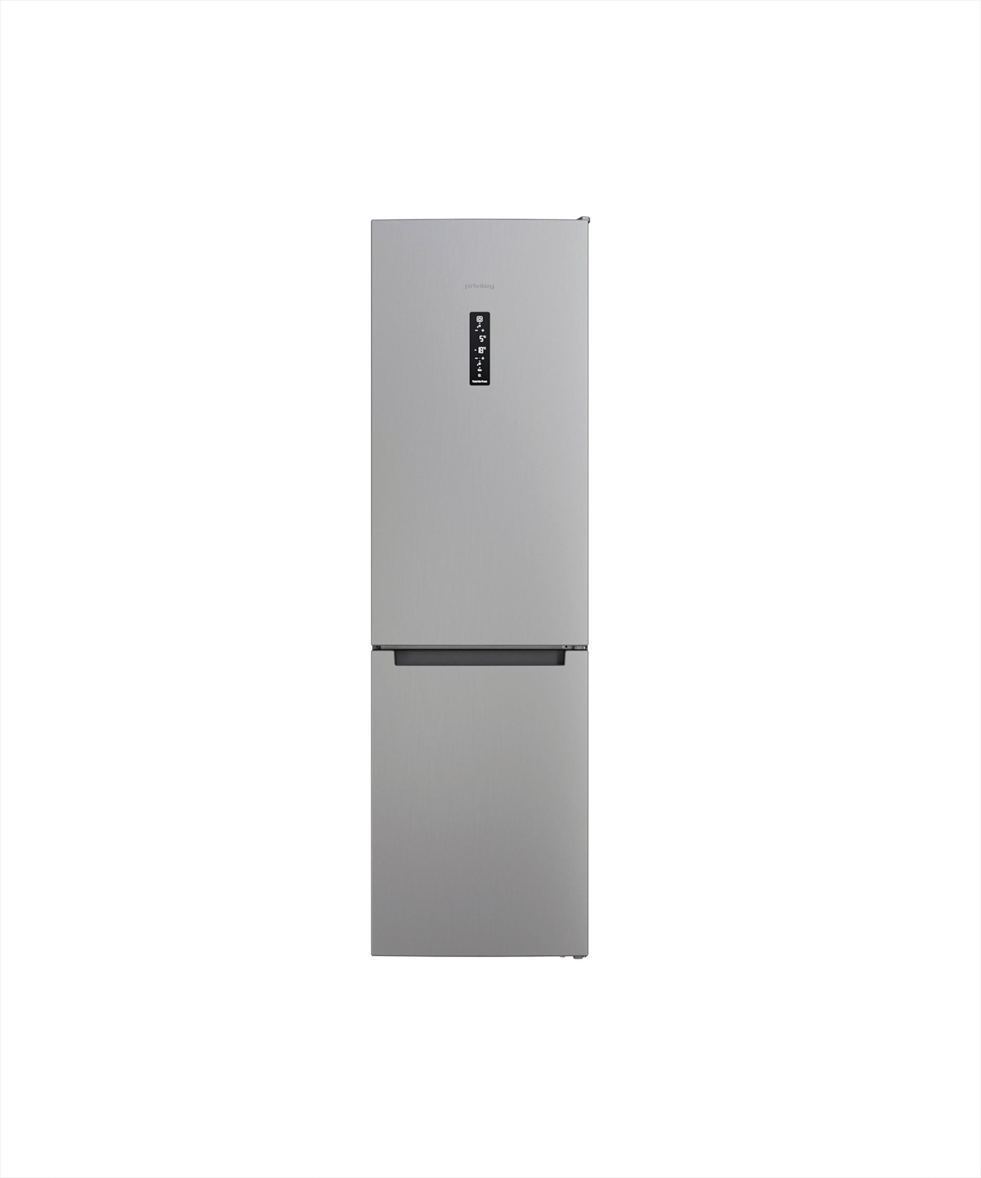 KÜHL-GEFRIER-KOMBINATION 59,6/202,7/67,8 cm PVBN 496 XD  - Silberfarben, Trend, Metall (59,6/202,7/67,8cm) - Privileg
