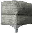 ECKSOFA Grau Chenille  - Chromfarben/Grau, KONVENTIONELL, Textil/Metall (227/329cm) - Carryhome