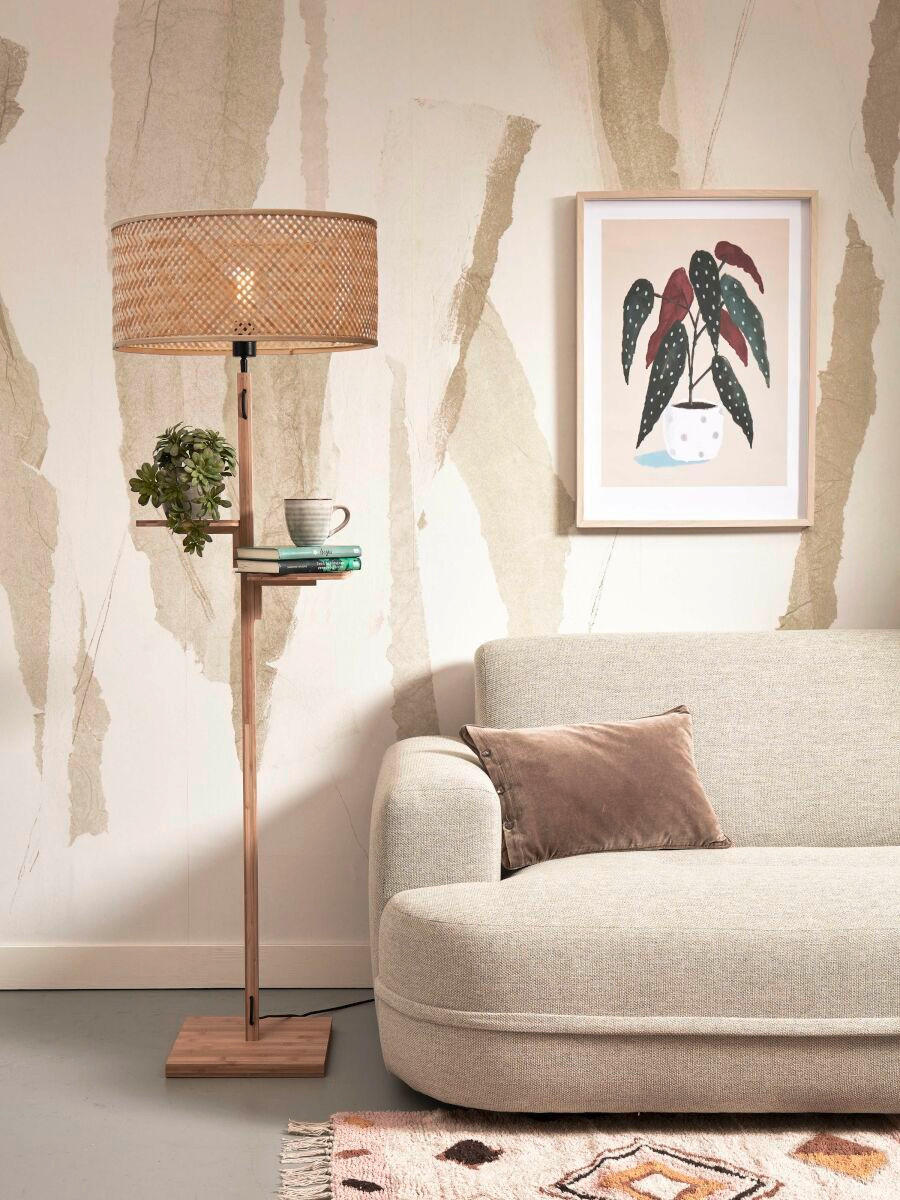 STEHLEUCHTE 50/50/158 cm - Naturfarben, Trend (50/50/158cm) - Good & Mojo