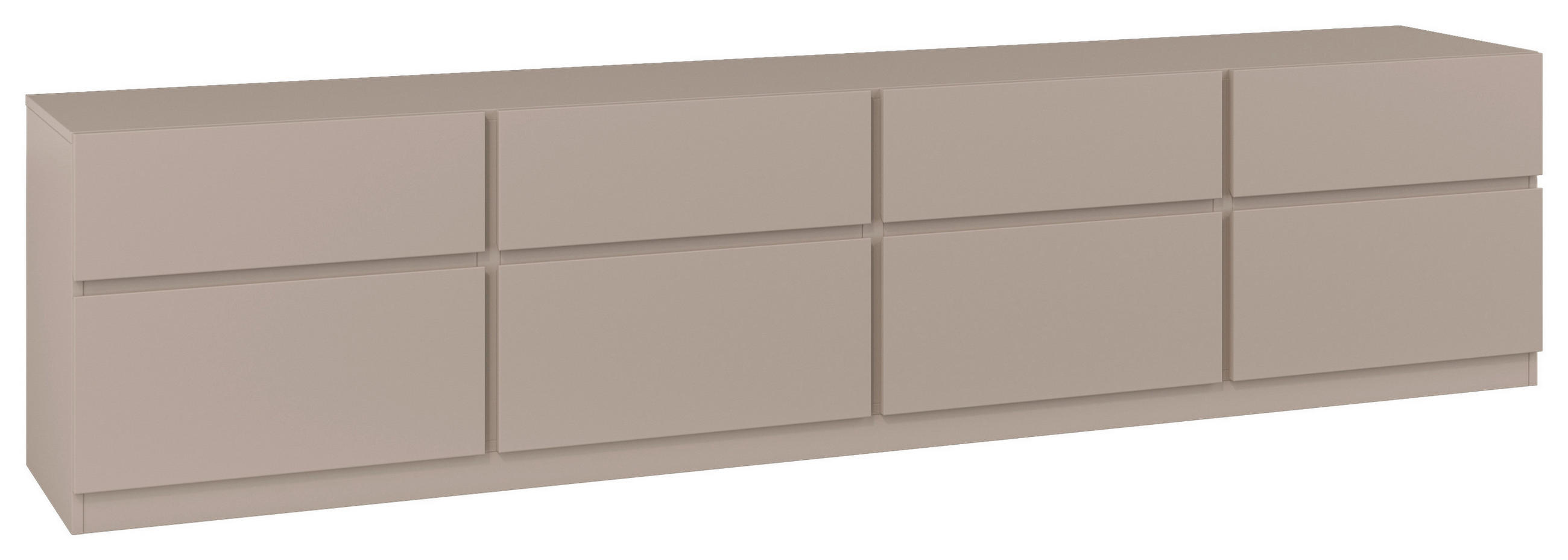 LOWBOARD Bern 225/52,5/40 cm 4 Schublade(n) stehend  - Beige, Design, Holzwerkstoff (225/52,5/40cm) - MID.YOU