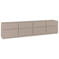 LOWBOARD Bern 225/52,5/40 cm 4 Schublade(n) stehend  - Beige, Design, Holzwerkstoff (225/52,5/40cm) - MID.YOU