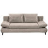 SCHLAFSOFA in Mikrofaser Beige  - Beige/Schwarz, Konventionell, Holzwerkstoff/Kunststoff (212/88/101cm) - MID.YOU