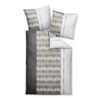 BETTWÄSCHE Milano Makosatin 135/200 cm  - Hellbraun/Braun, Design, Textil (135/200cm) - Janine