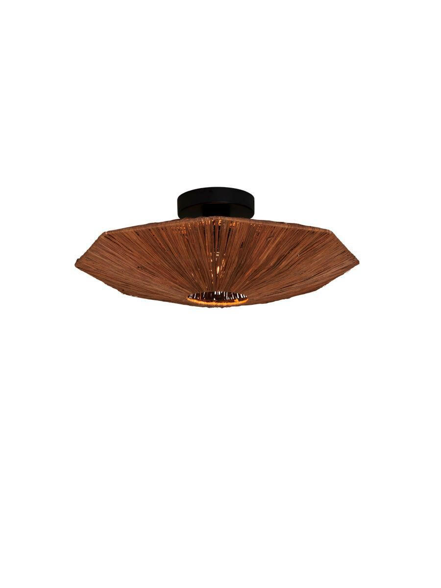 DECKENLEUCHTE   45 cm   - Braun, Modern, Naturmaterialien (45cm) - Good & Mojo