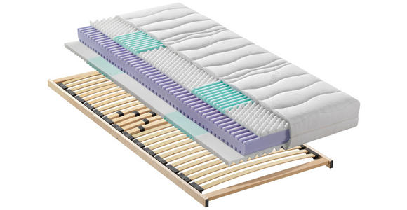 MATRATZENSET 90/200 cm  - KONVENTIONELL, Holz (90/200cm) - Sleeptex