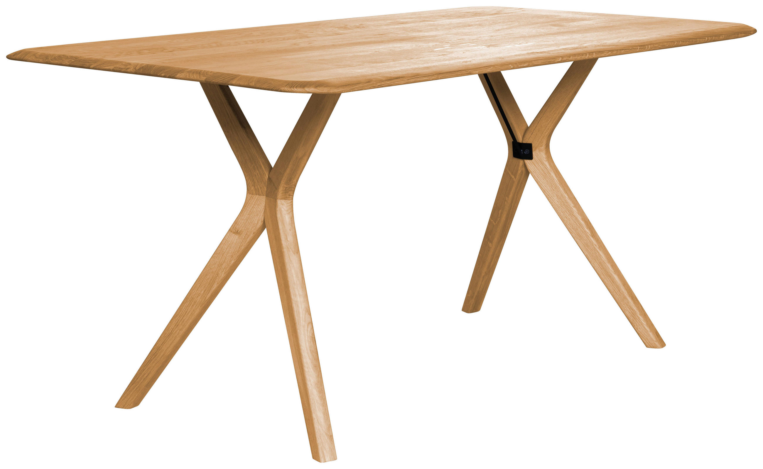 ESSTISCH 160/90/76 cm Echtholz  Holz rechteckig Eichefarben  - Eichefarben, Konventionell, Holz (160/90/76cm) - Linea Natura