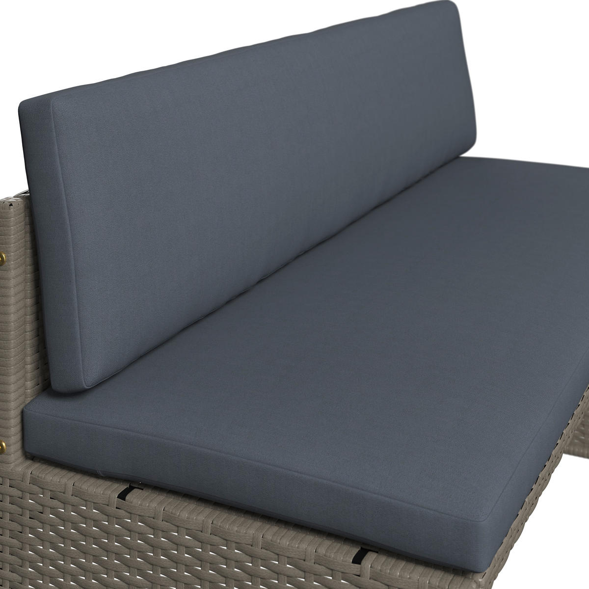 GARTENSET  - Grau, MODERN, Textil/Metall (115/92/74cm) - Ambia Garden