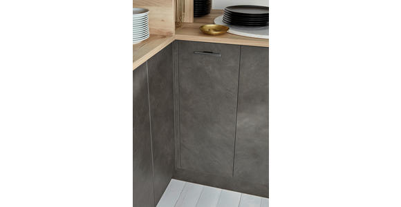 EINBAUKÜCHE - Eichefarben/Grau, MODERN, Holzwerkstoff - Dieter Knoll