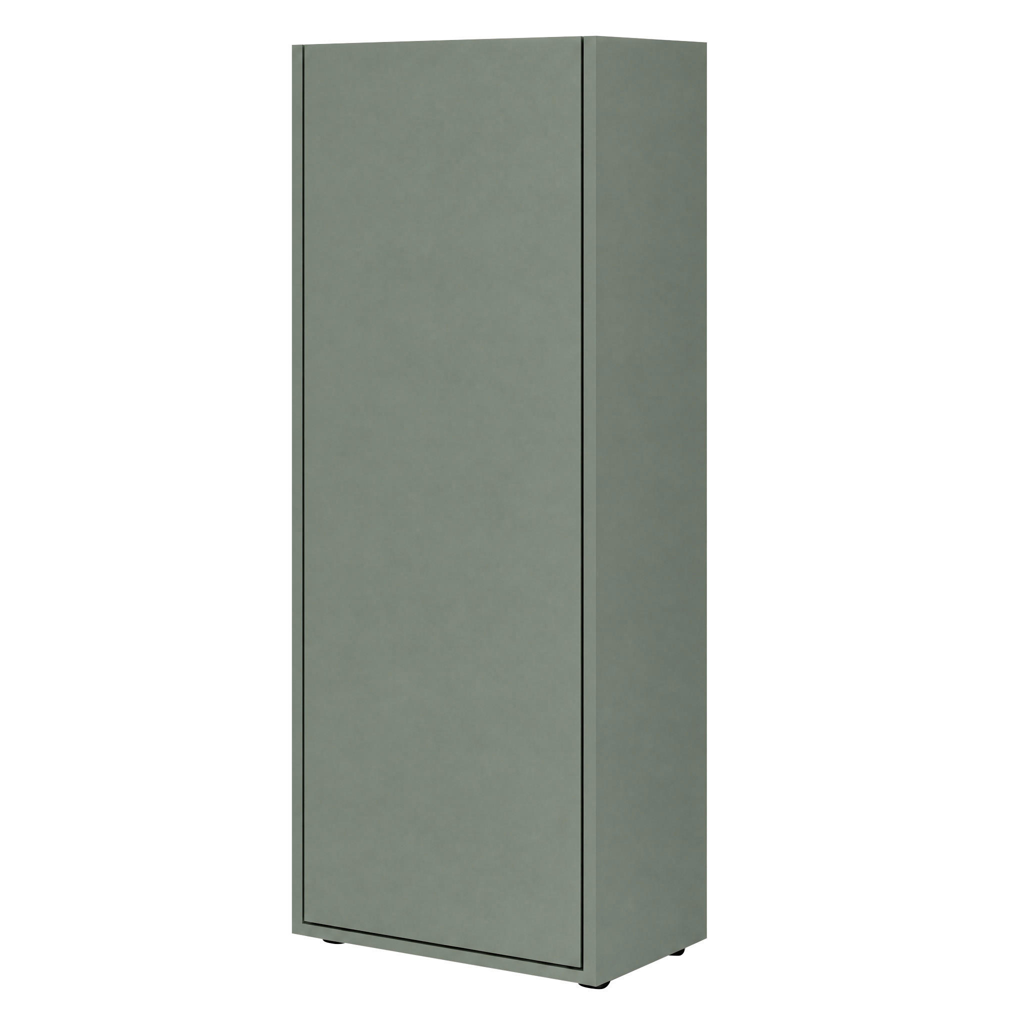 MIDISCHRANK 42/112/33 cm  - Schilfgrün/Eichefarben, Trend, Holzwerkstoff/Kunststoff (42/112/33cm) - MID.YOU