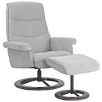 RELAXSESSELSET in Textil Schwarz, Hellgrau  - Hellgrau/Schwarz, Design, Holz/Textil (81/82-115/85-105cm) - Xora