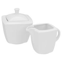 SOCKER- OCH MJÖLKSET   keramik - vit, Basics, keramik - Creatable